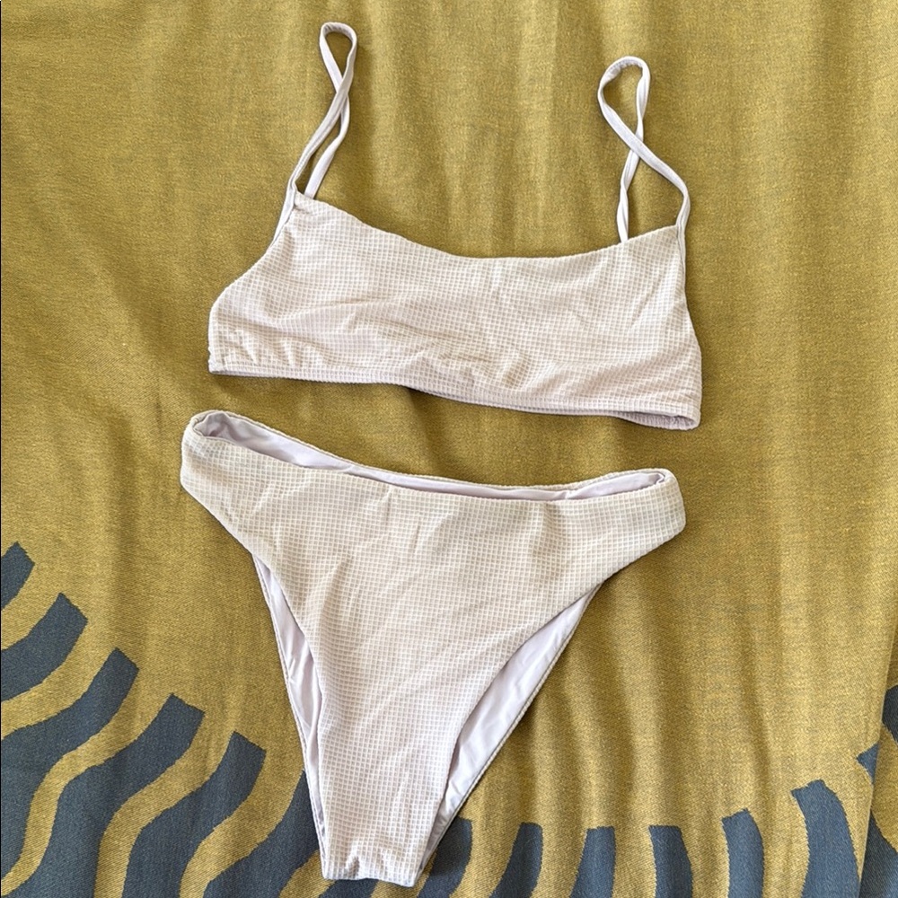 Stone Fox Swim x PACSUN Cream Bikini Set